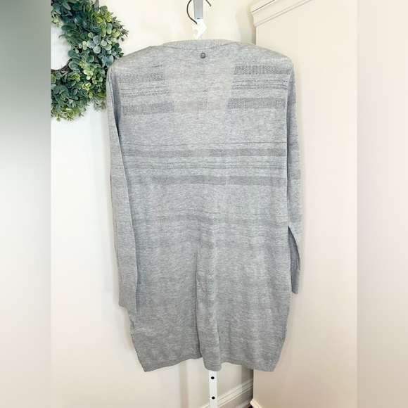 Roxy Tropic Lifestyle Mid Length Cardigan Sweater in Heritage Heather Size M - Picture 3 of 12